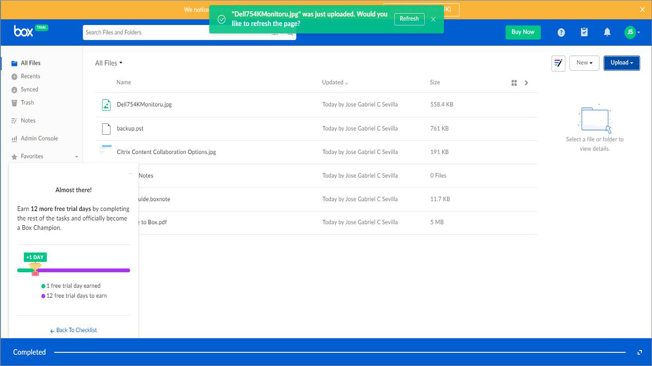  جعبه (تجاری) بارگذاری فایل 